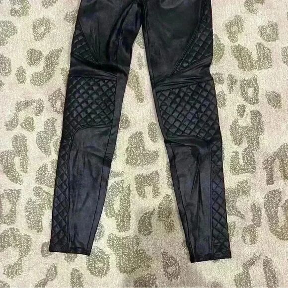 Spanx Quilted Faux Leather Leggings - Picture 4 of 6